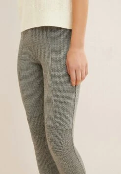 Tom Tailor Mit TeilungsnähtenPantaloniTarmac Beige Ck Check Design Donna Pantaloni TO221A0HV-C11 -Tom Tailor 4c685348cf7b4198a85917205c5f5931