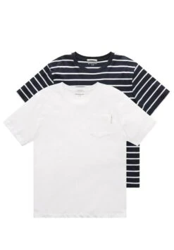 Tom Tailor 32 Tom Tailor 2 Pack Basic TeesT-Shirt Con StampaWhite Bambini T-shirt & Top TO224G0SG-A11