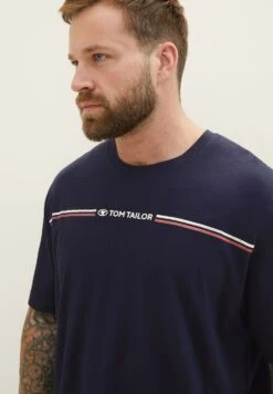 Tom Tailor Plus T-Shirt Con StampaSky Captain Blue Uomo T-shirt E Polo TO222O1CJ-K11 -Tom Tailor 4e029635e87c49e1921591c99d057955