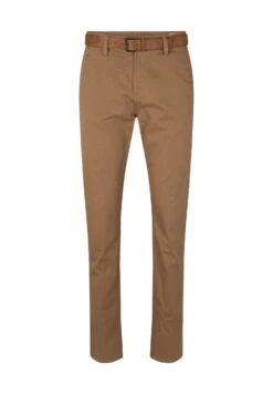 TOM TAILOR Denim Slim Fit Chino With Belt - Chino - Honey Camel Beige -Tom Tailor 4e99db44db4c4134bc829ae6aa753fb2