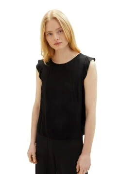 TOM TAILOR Denim Ärmellose CamicettaDeep Black Donna T-shirt E Top TO721E0OG-Q11 -Tom Tailor 4ec72cc40e514117aac2a11bdb453f97