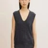 Tom Tailor Mit V Ausschnitt MaglioneEvident Anthracite Melange Donna Maglieria TO221I0RS-C11