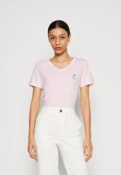 Tom Tailor V NeckT-Shirt Con StampaPink Donna T-shirt E Top TO221D1GZ-J11