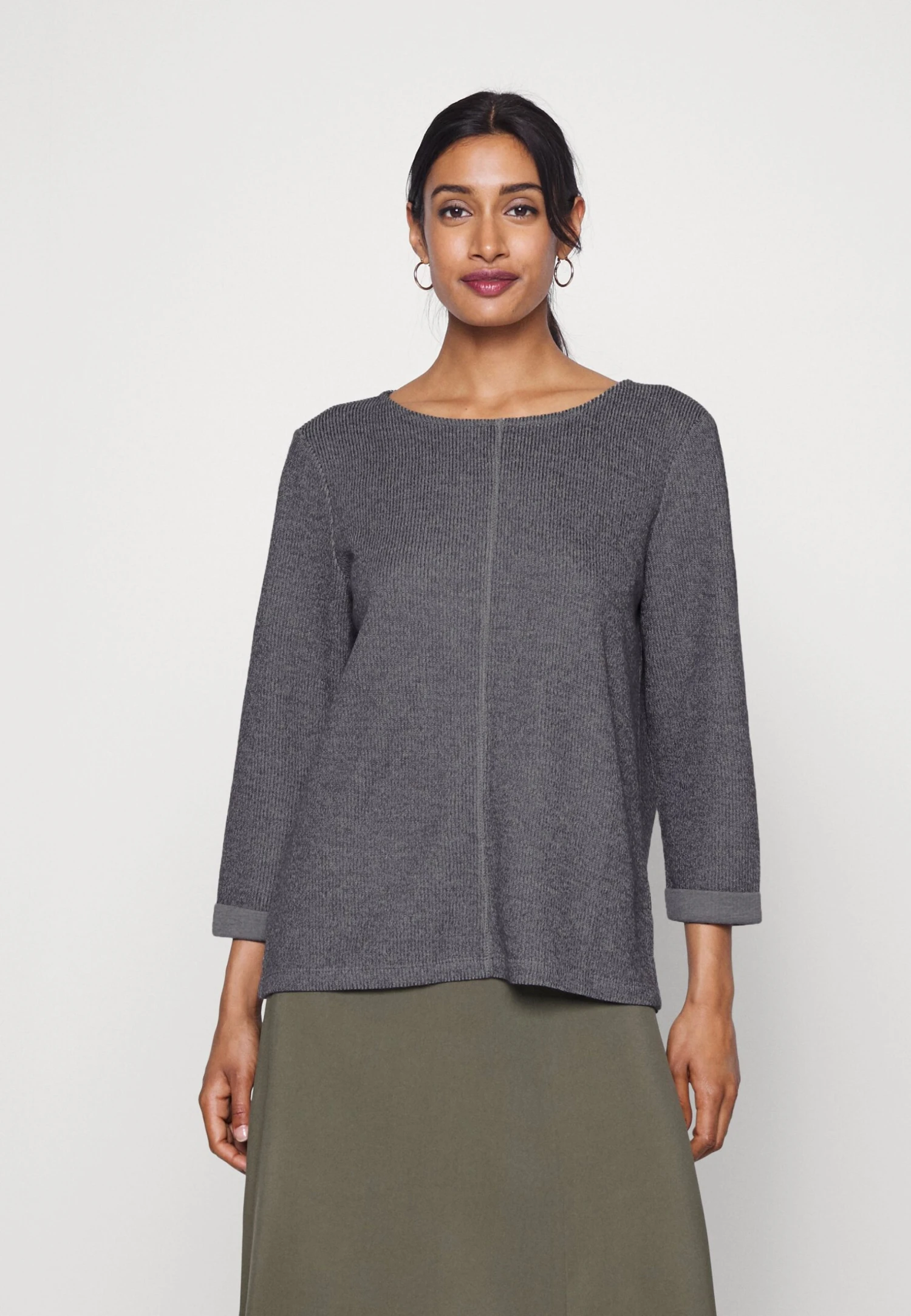 Tom Tailor Double FaceMaglioneEvident Anthracite Melange Donna Maglieria TO221J08S-Q11 3 Tom Tailor Double FaceMaglioneEvident Anthracite Melange Donna Maglieria TO221J08S-Q11