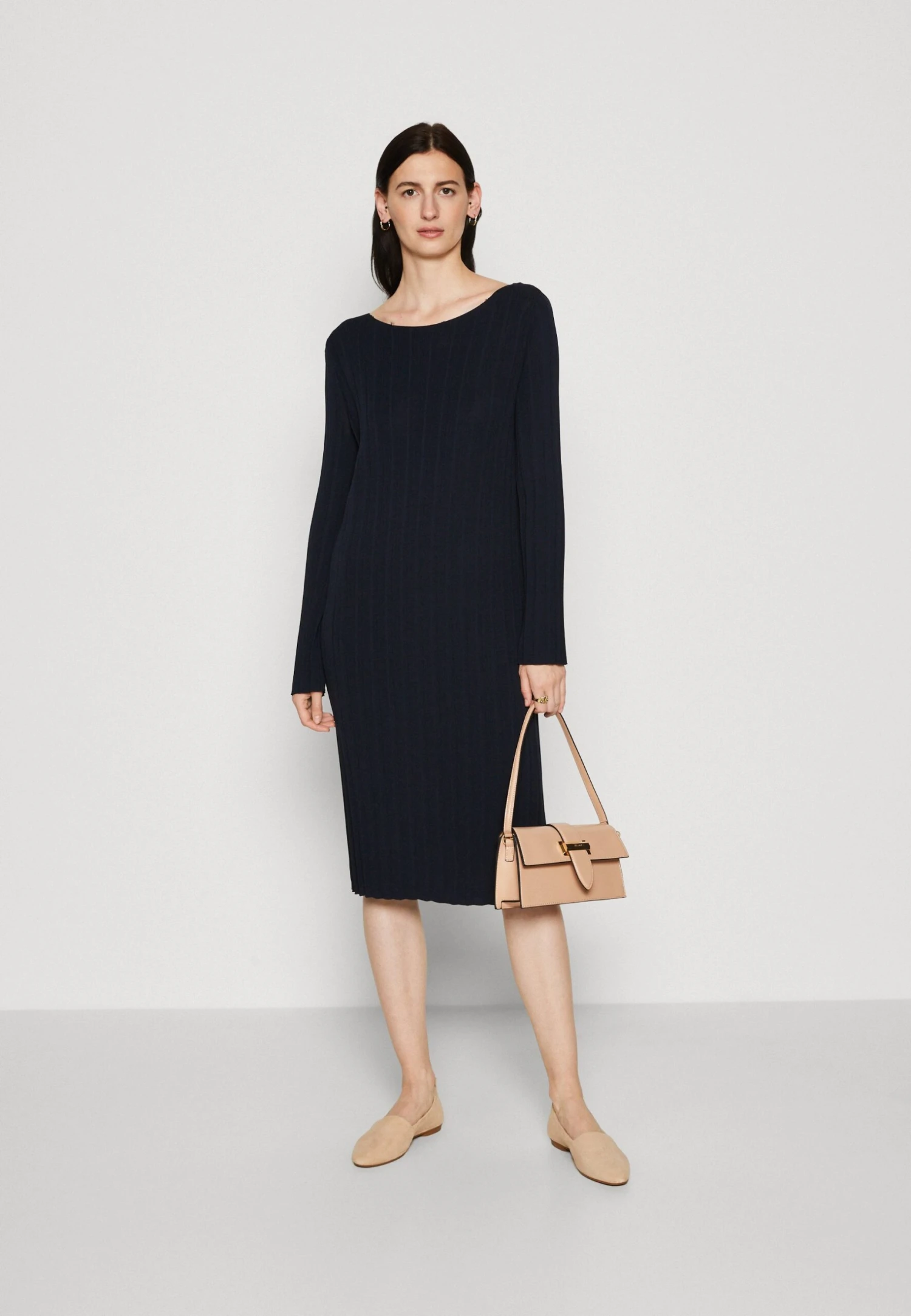 Tom Tailor Dress PlisseeAbito In MagliaSky Captain Blue Donna Vestiti TO221C0Q2-Q11 4 Tom Tailor Dress PlisseeAbito In MagliaSky Captain Blue Donna Vestiti TO221C0Q2-Q11 - immagine 2