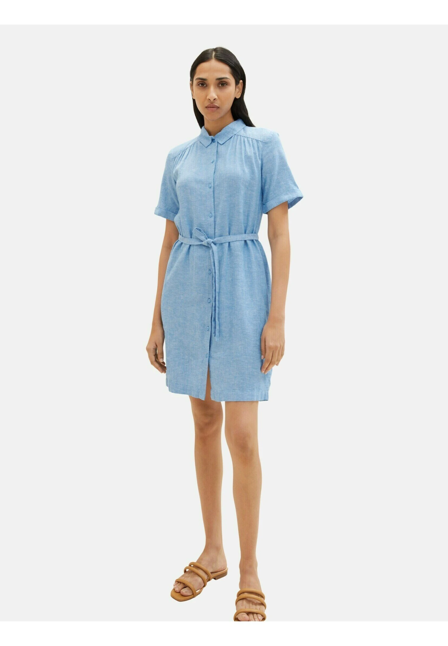 Tom Tailor Abito A CamiciaSoft Cloud Blue Donna Vestiti TO221C0QW-K11 4 Tom Tailor Abito A CamiciaSoft Cloud Blue Donna Vestiti TO221C0QW-K11 - immagine 2