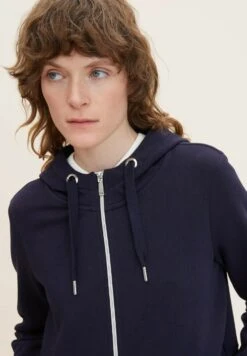 Tom Tailor Felpa Con ZipNavy Midnight Blue Donna Felpe TO221J097-K11 -Tom Tailor 51ddd5c637e3430bbfcf781360874fbd