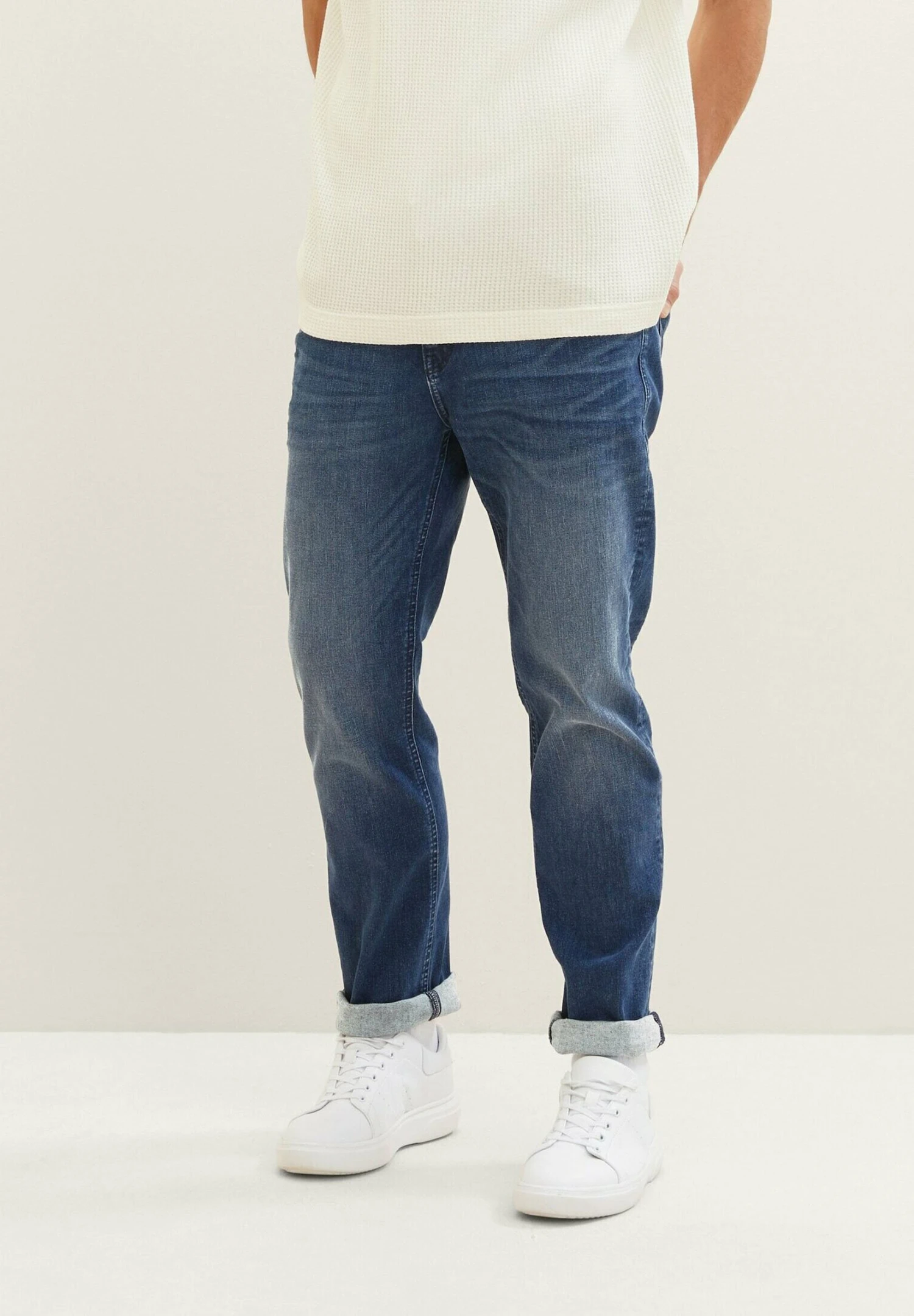 Tom Tailor JoshJeans A SigarettaUsed Mid Stone Blue Denim Uomo Jeans TO222G0BG-K12 3 Tom Tailor JoshJeans A SigarettaUsed Mid Stone Blue Denim Uomo Jeans TO222G0BG-K12