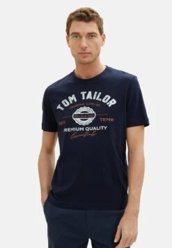 Tom Tailor Mit LogoT-Shirt Con StampaSky Captain Blue Uomo T-shirt E Polo TO222O1CG-K11 -Tom Tailor 52b7cd9067434634b88b5c73db12fa15