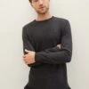 Tom Tailor Basic Crew NeckMaglioneBlack Grey Melange Uomo Maglieria TO222Q0F9-Q11 -Tom Tailor 53efb9bffaff49008e125c07f27718dd