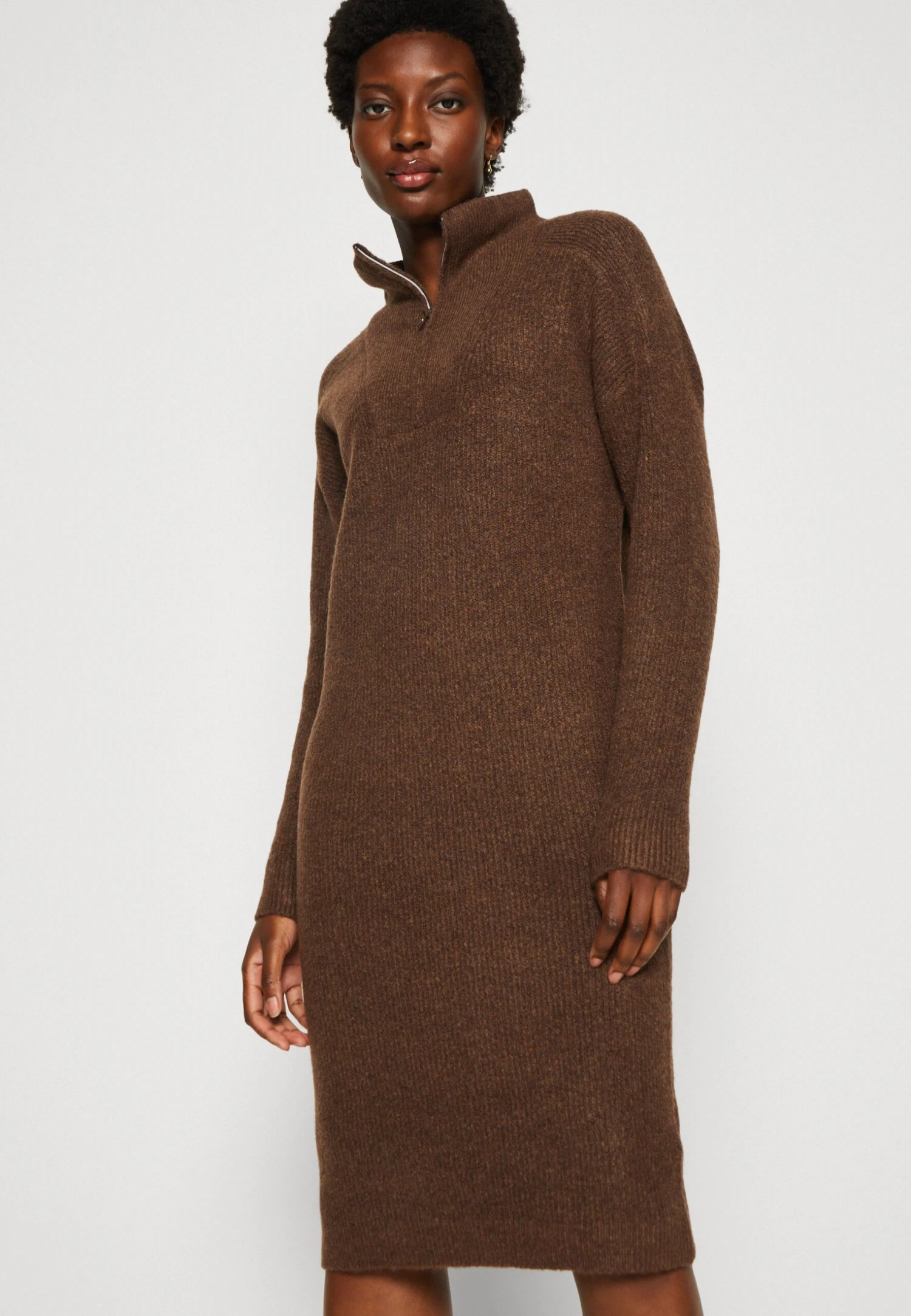 TOM TAILOR Denim Troyer DressAbito In MagliaRoasted Coffee Brown Melange Donna Vestiti TO721C0H3-O11 6 TOM TAILOR Denim Troyer DressAbito In MagliaRoasted Coffee Brown Melange Donna Vestiti TO721C0H3-O11 - immagine 4