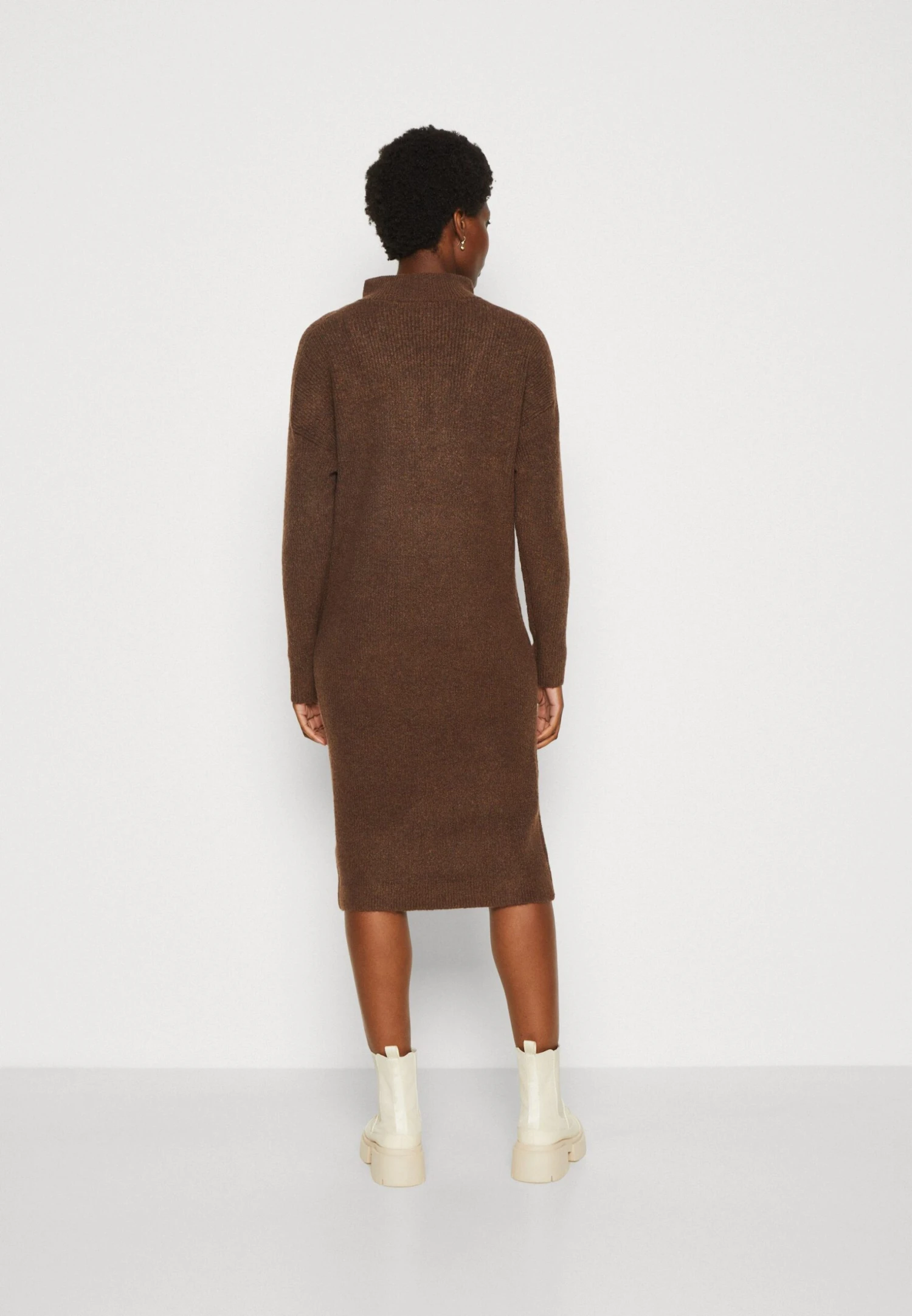 TOM TAILOR Denim Troyer DressAbito In MagliaRoasted Coffee Brown Melange Donna Vestiti TO721C0H3-O11 5 TOM TAILOR Denim Troyer DressAbito In MagliaRoasted Coffee Brown Melange Donna Vestiti TO721C0H3-O11 - immagine 3