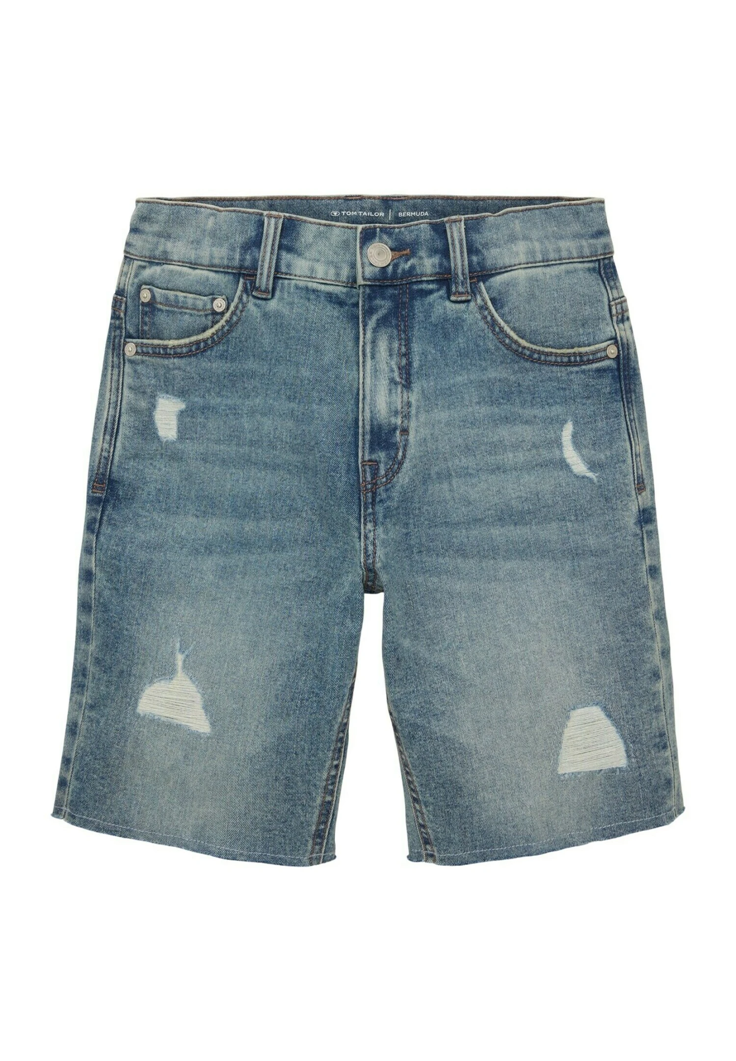 Tom Tailor Im Destroyed LookShorts Di JeansDestroyed Bleached Blue Denim Bambini Jeans TO224C04R-K11 3 Tom Tailor Im Destroyed LookShorts Di JeansDestroyed Bleached Blue Denim Bambini Jeans TO224C04R-K11