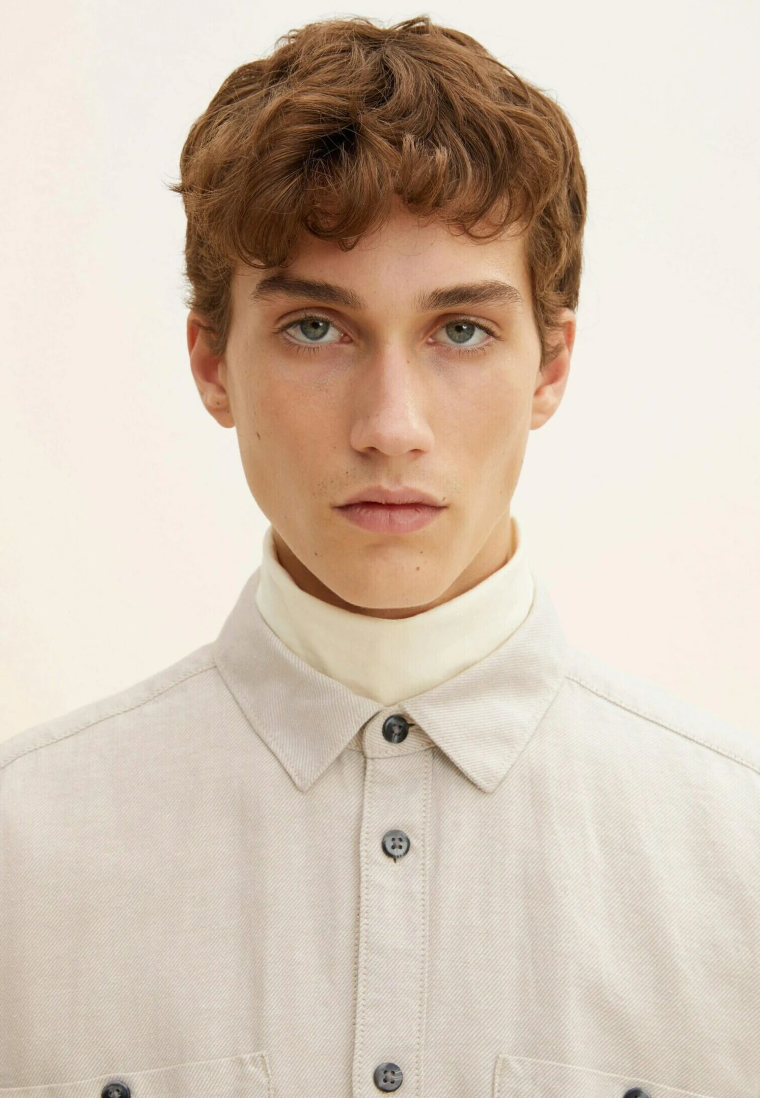 TOM TAILOR Denim Mit Aufgesetzten TaschenCamiciaGrey/Beige Twill Structure Uomo Camicie TO722D0QR-B11 6 TOM TAILOR Denim Mit Aufgesetzten TaschenCamiciaGrey/Beige Twill Structure Uomo Camicie TO722D0QR-B11 - immagine 4