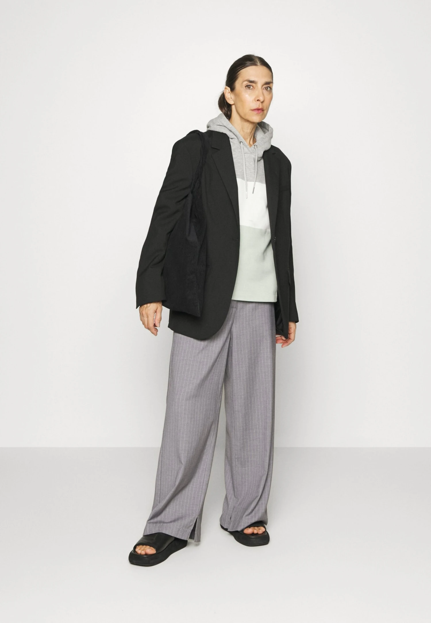 TOM TAILOR Denim Color Block HoodieFelpa Con CappuccioSoft Greyish Green Donna Felpe TO721J0CH-B11 4 TOM TAILOR Denim Color Block HoodieFelpa Con CappuccioSoft Greyish Green Donna Felpe TO721J0CH-B11 - immagine 2