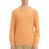 Tom Tailor Basic V-NeckMaglioneMandarin Orange Melange Uomo Maglieria TO222Q0PT-H11