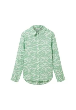 Tom Tailor With CollarCamiciaGreen Small Wavy Design Donna Camicie E Bluse TO221E153-M12 -Tom Tailor 5d01ed26987c475a910241e6f5a669f8