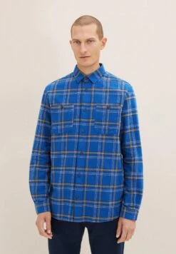 Tom Tailor CamiciaHockey Blue Colorful Check Uomo Camicie TO222D0YV-P11