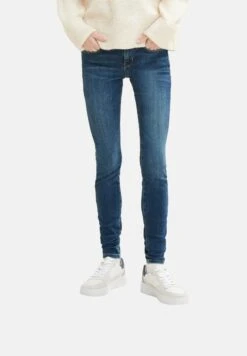 TOM TAILOR Denim NelaJeans Slim FitUsed Dark Stone Blue Denim Donna Jeans TO721N0AS-K11
