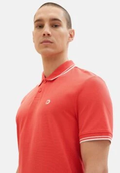 TOM TAILOR Denim With Tipping - Polo - Rot -Tom Tailor 605f9af49fcf4e648668bc8ff8261933