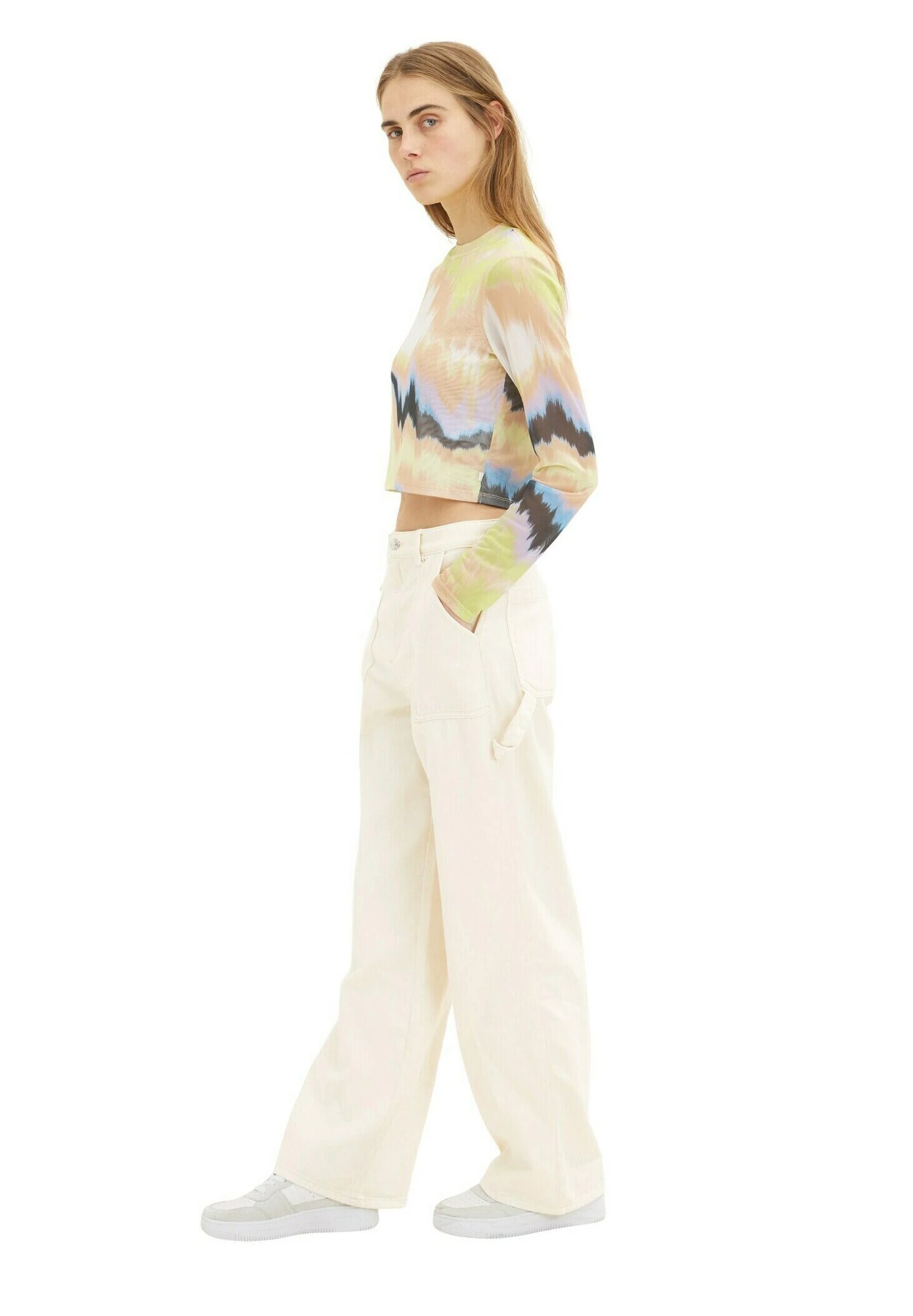 TOM TAILOR Denim Straight FitJeans A SigarettaCreme Donna Jeans TO721N0B4-A11 7 TOM TAILOR Denim Straight FitJeans A SigarettaCreme Donna Jeans TO721N0B4-A11 - immagine 5