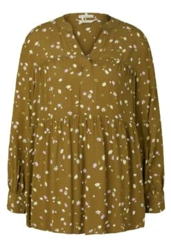 Tom Tailor Mit RaffungCamicettaOlive Small Floral Design Donna Camicie E Bluse TO221E11K-N11 -Tom Tailor 6282732dc8bb4ff09827eafa9c3e3da5