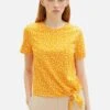 TOM TAILOR Denim Mit KnotendetailT-Shirt Con StampaOrange Flower Print Donna T-shirt E Top TO721D13O-H11