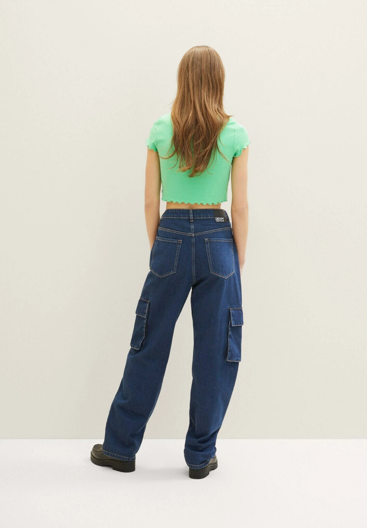 TOM TAILOR Denim BaggyJeans A SigarettaClean Dark Stone Blue Denim Donna Jeans TO721N0B0-K11 5 TOM TAILOR Denim BaggyJeans A SigarettaClean Dark Stone Blue Denim Donna Jeans TO721N0B0-K11 - immagine 3