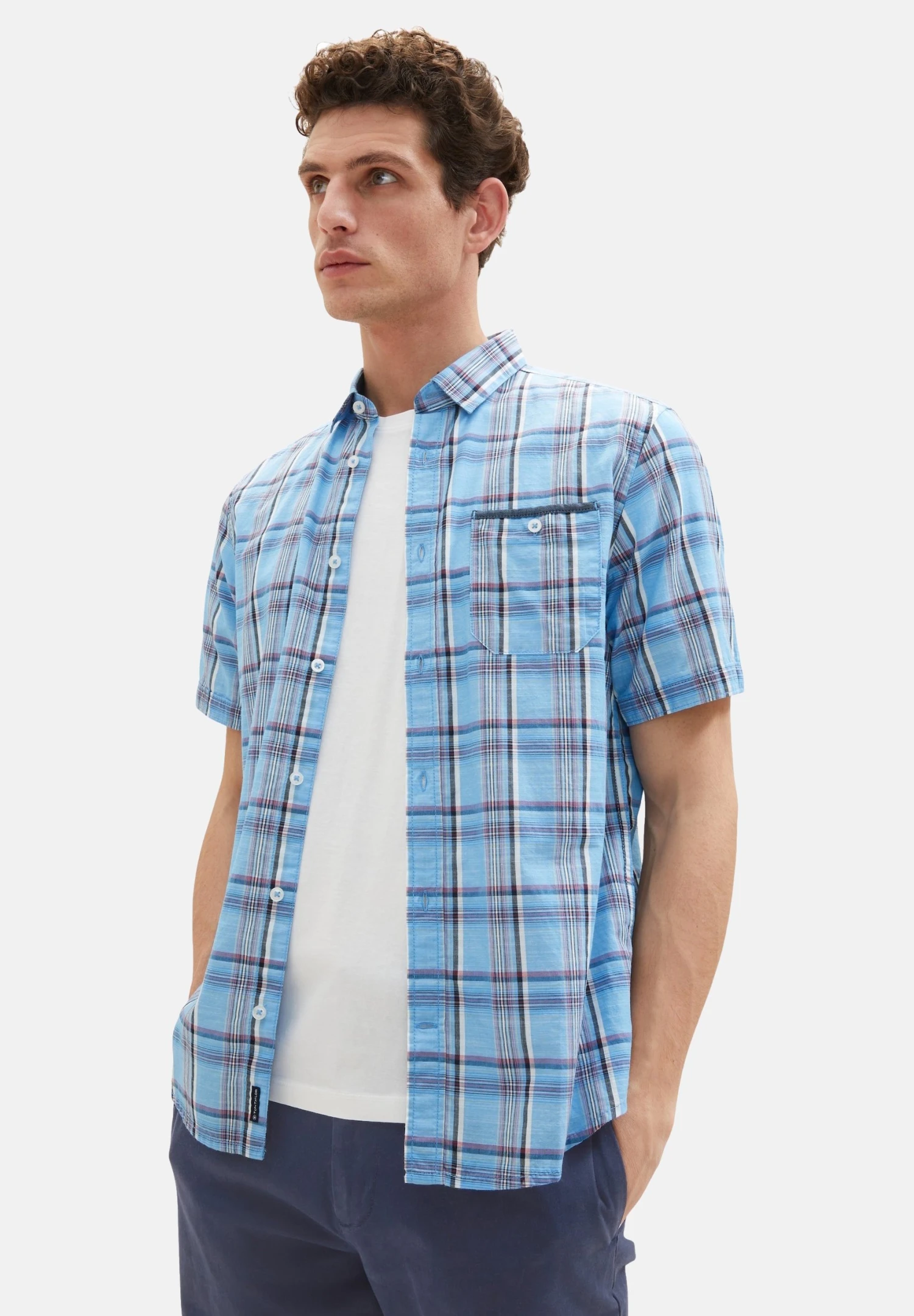 Tom Tailor Mit KaromusterCamiciaBlau Uomo Camicie TO222D107-K12 11 Tom Tailor Mit KaromusterCamiciaBlau Uomo Camicie TO222D107-K12 - immagine 9