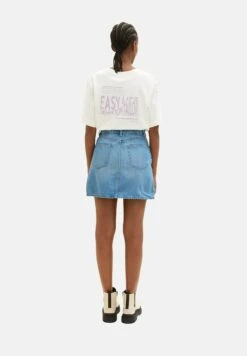 TOM TAILOR Denim Gonna A CampanaLight Stone Bright Blue Denim Donna Gonne TO721B07O-K11 -Tom Tailor 66ce5bbb3cde458593b983f896123f56