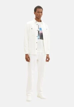 Tom Tailor KurzarmT-Shirt Con StampaWeiß Uomo T-shirt E Polo TO222O1BT-A11 -Tom Tailor 672ab57178a84581a70aabc7d9eec7b2