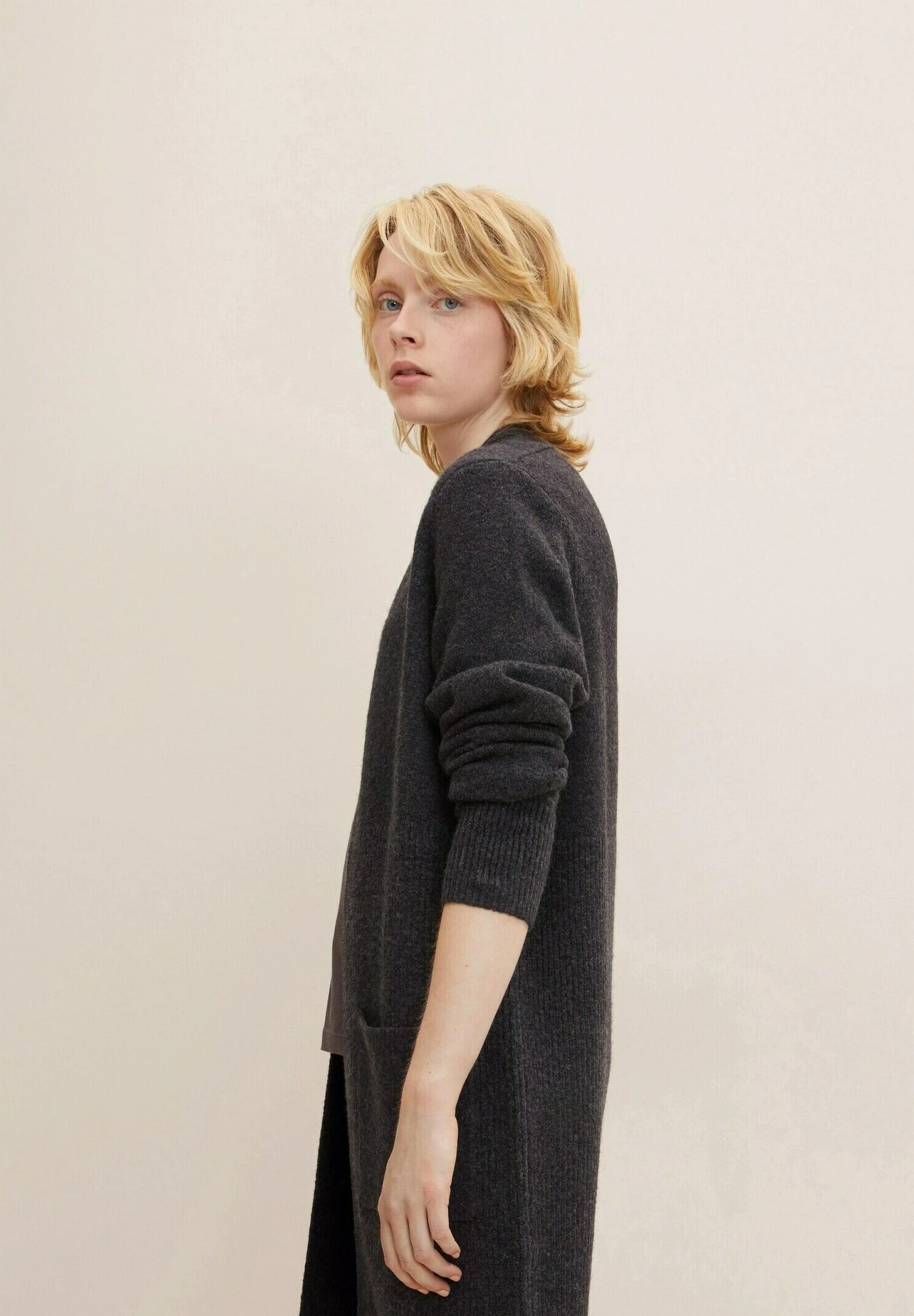 TOM TAILOR Denim Langer CardiganShale Grey Melange Donna Maglieria TO721I0KG-C11 6 TOM TAILOR Denim Langer CardiganShale Grey Melange Donna Maglieria TO721I0KG-C11 - immagine 4