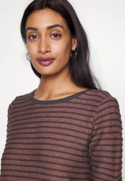 TOM TAILOR Denim Striped Jacquard ShirtFelpaBrown Donna Felpe TO721J09I-O11 -Tom Tailor 67acee66aa2047749b18c56e7a71691c