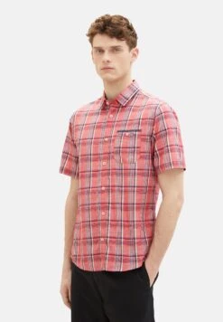 Tom Tailor Mit KaromusterCamiciaRot Uomo Camicie TO222D107-G11 -Tom Tailor 67cc73b5166e48ba8f81004a018d32c5