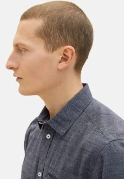 Tom Tailor Kurzarm Mit StrukturCamiciaNavy White Fil A Fil Dobby Uomo Camicie TO222D106-K11 -Tom Tailor 6817b2613daf44c9baeb97a979bd5fdf