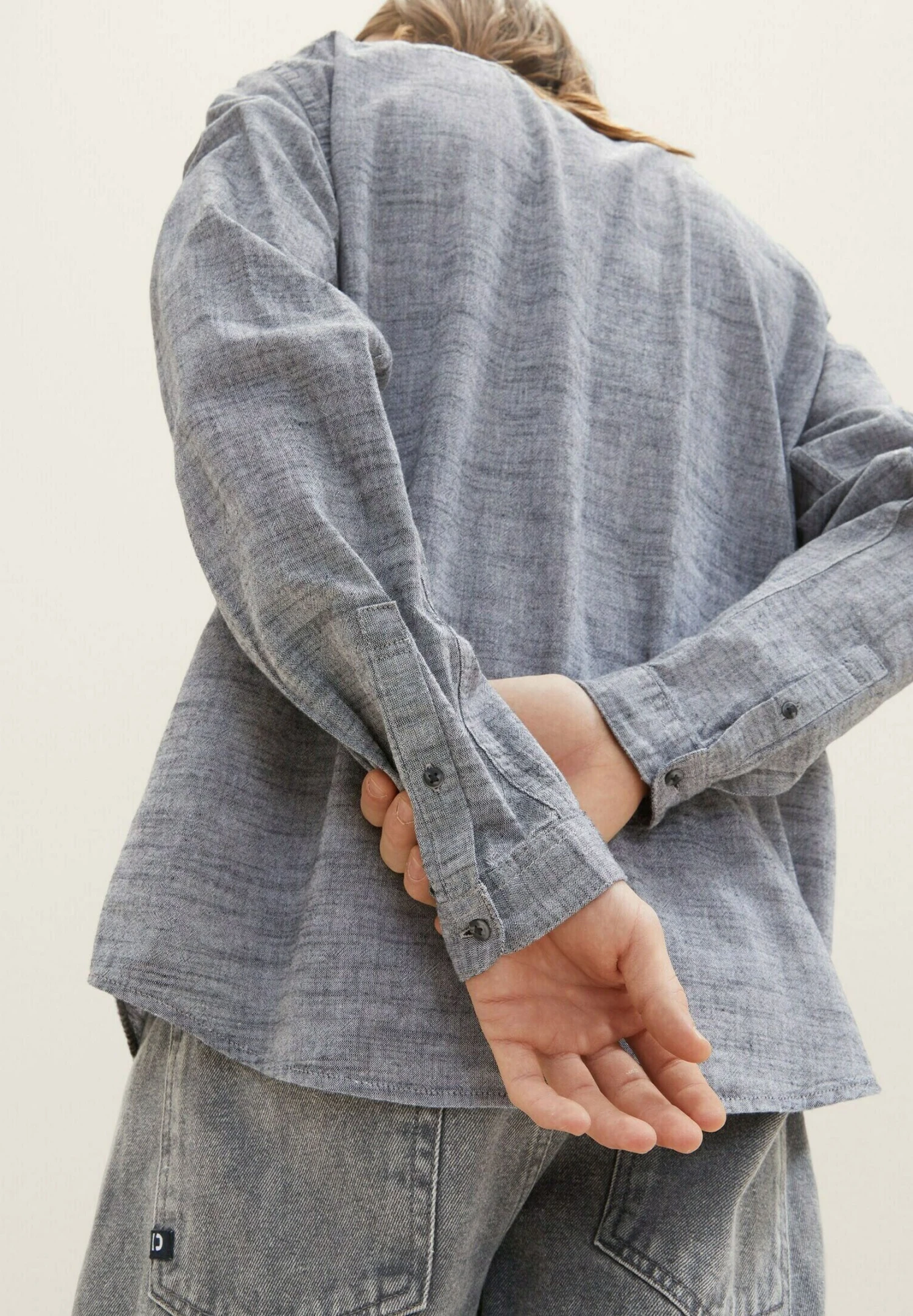 TOM TAILOR Denim Mit BrusttascheCamiciaBlack White Chambray Uomo Camicie TO722D0RJ-Q11 6 TOM TAILOR Denim Mit BrusttascheCamiciaBlack White Chambray Uomo Camicie TO722D0RJ-Q11 - immagine 4