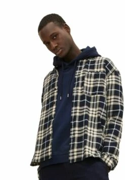 TOM TAILOR Denim Checked CamiciaNavy Big Twill Check Uomo Camicie TO722D0QU-K11