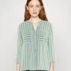 Tom Tailor StripedCamicettaTeal/Off-White Donna Camicie E Bluse TO221E0RL-L11 1 Tom Tailor StripedCamicettaTeal/Off-White Donna Camicie E Bluse TO221E0RL-L11 -Tom Tailor 696b7b8892f245e0b8eba9c893f5dec4