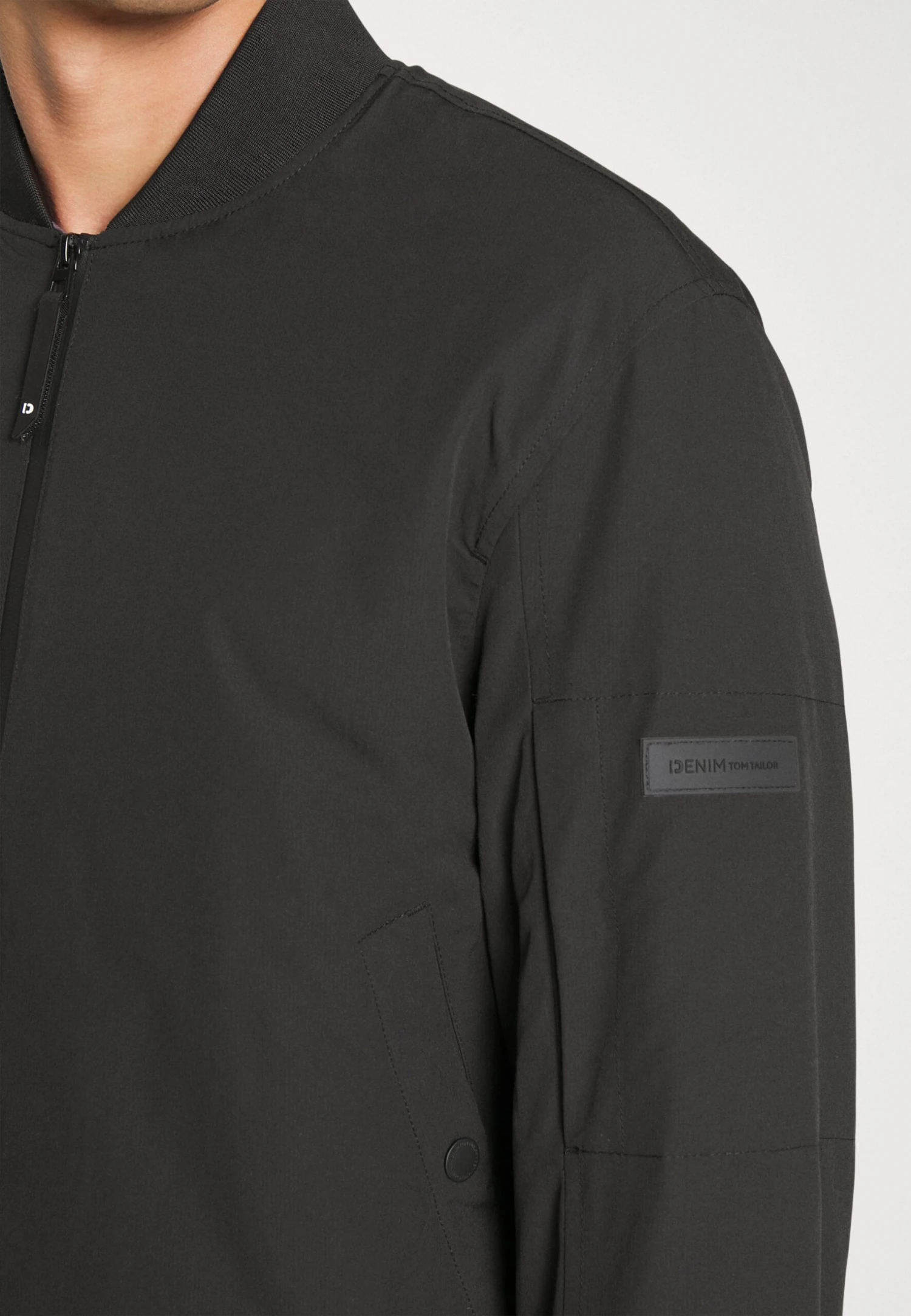 TOM TAILOR Denim Padded JacketGiubbotto BomberBlack Uomo Giacche TO722T07S-Q11 7 TOM TAILOR Denim Padded JacketGiubbotto BomberBlack Uomo Giacche TO722T07S-Q11 - immagine 5