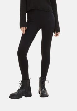 Tom Tailor LeggingsDeep Black Donna Pantaloni TO221A0IR-Q11