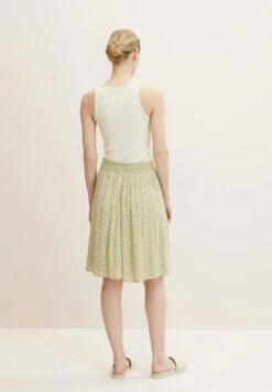 Tom Tailor Gonna A CampanaGreen Offwhite Leaf Design Donna Gonne TO221B0CP-N11 -Tom Tailor 6aca7650a9814017a7882ad4bb07feff