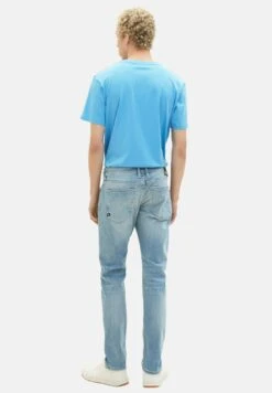 TOM TAILOR Denim Piers Slim Jeans Slim FitUsed Bleached Blue Denim Uomo Jeans TO722G0BS-K12 -Tom Tailor 6aeb4f2e1a604fffb0d97dfba11d25c2