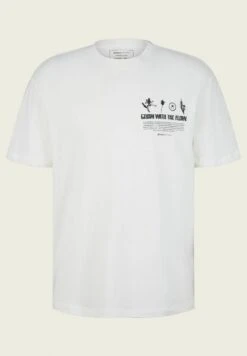 TOM TAILOR Denim Mit PrintT-Shirt Con StampaWool White Uomo T-shirt E Polo TO722O1AW-A11 -Tom Tailor 6c1eae1b1397472f9de87682885f2fdc