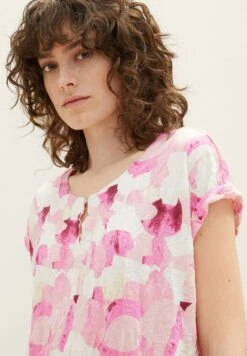 Tom Tailor Mit RaffungCamicettaPink Shapes Design Donna Camicie E Bluse TO221E169-J12 -Tom Tailor 6de3d149b5fc4651861f57fca3d1d23a