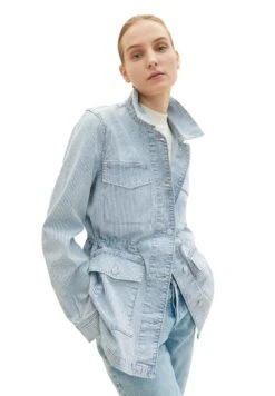 Tom Tailor Im Utility-LookGiacca Di JeansDenim Offwhite Stripe Donna Giacche E Blazer TO221G0CY-A11 -Tom Tailor 6edbdfcbe127447ebe1cf1113259df3c