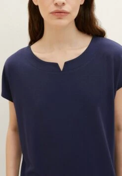Tom Tailor T-Shirt BasicAtlantic Ocean Blue Donna T-shirt E Top TO221D1II-K12 -Tom Tailor 6f012156b8fd4851808a283874e47e28