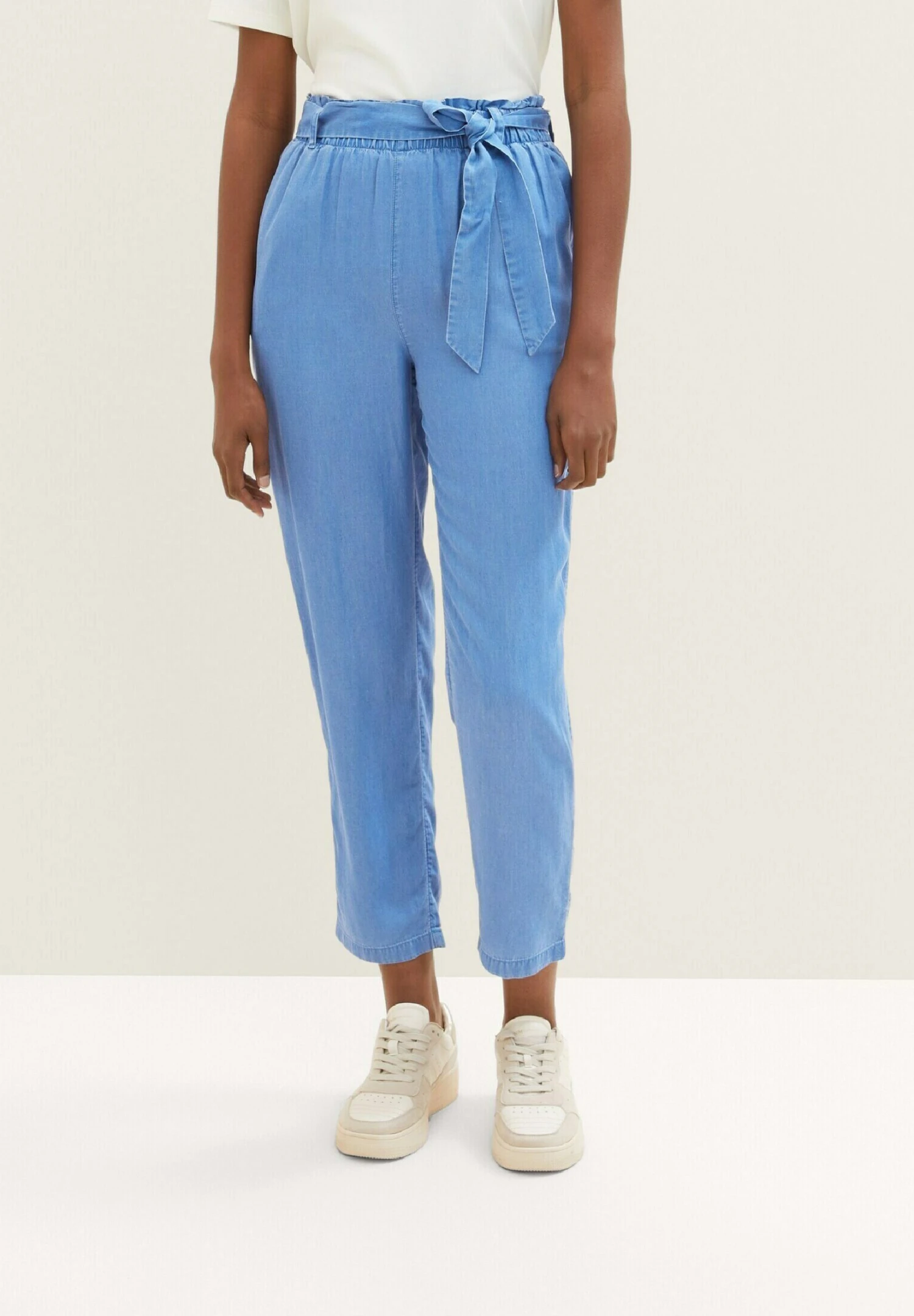 TOM TAILOR Denim Mit Elastischem BundPantaloniBright Mid Blue Chambray Donna Pantaloni TO721A0BL-K11 7 TOM TAILOR Denim Mit Elastischem BundPantaloniBright Mid Blue Chambray Donna Pantaloni TO721A0BL-K11 - immagine 5