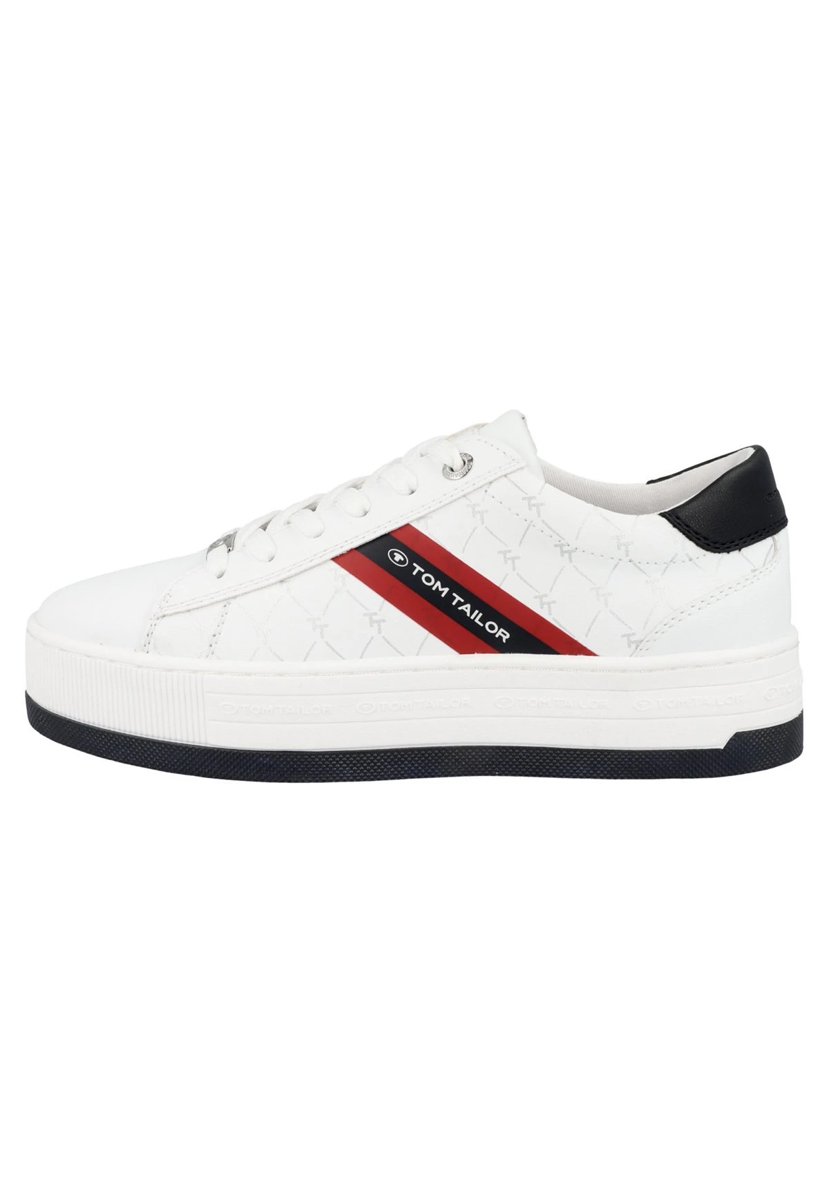 Tom Tailor Low - Sneakers Basse - White/Navy 3 Tom Tailor Low - Sneakers Basse - White/Navy