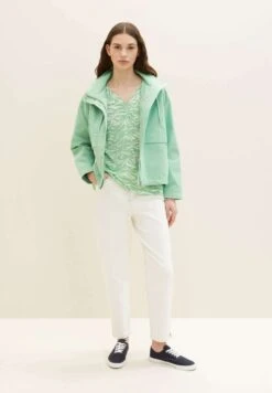 Tom Tailor GemustertesCamicettaGreen Small Wavy Design Donna Camicie E Bluse TO221E15D-M12 -Tom Tailor 724ae4b12f154d7fb20d96956af59813