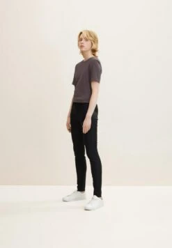 TOM TAILOR Denim Nela Jeans Skinny FitCoated Black Denim Donna Jeans TO721N0AI-Q11 -Tom Tailor 7334f71c58a042b29931c30bc5ba0c7d